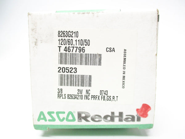 ASCO 8263G210 110/120V 70-100PSI 3/8" NSMP