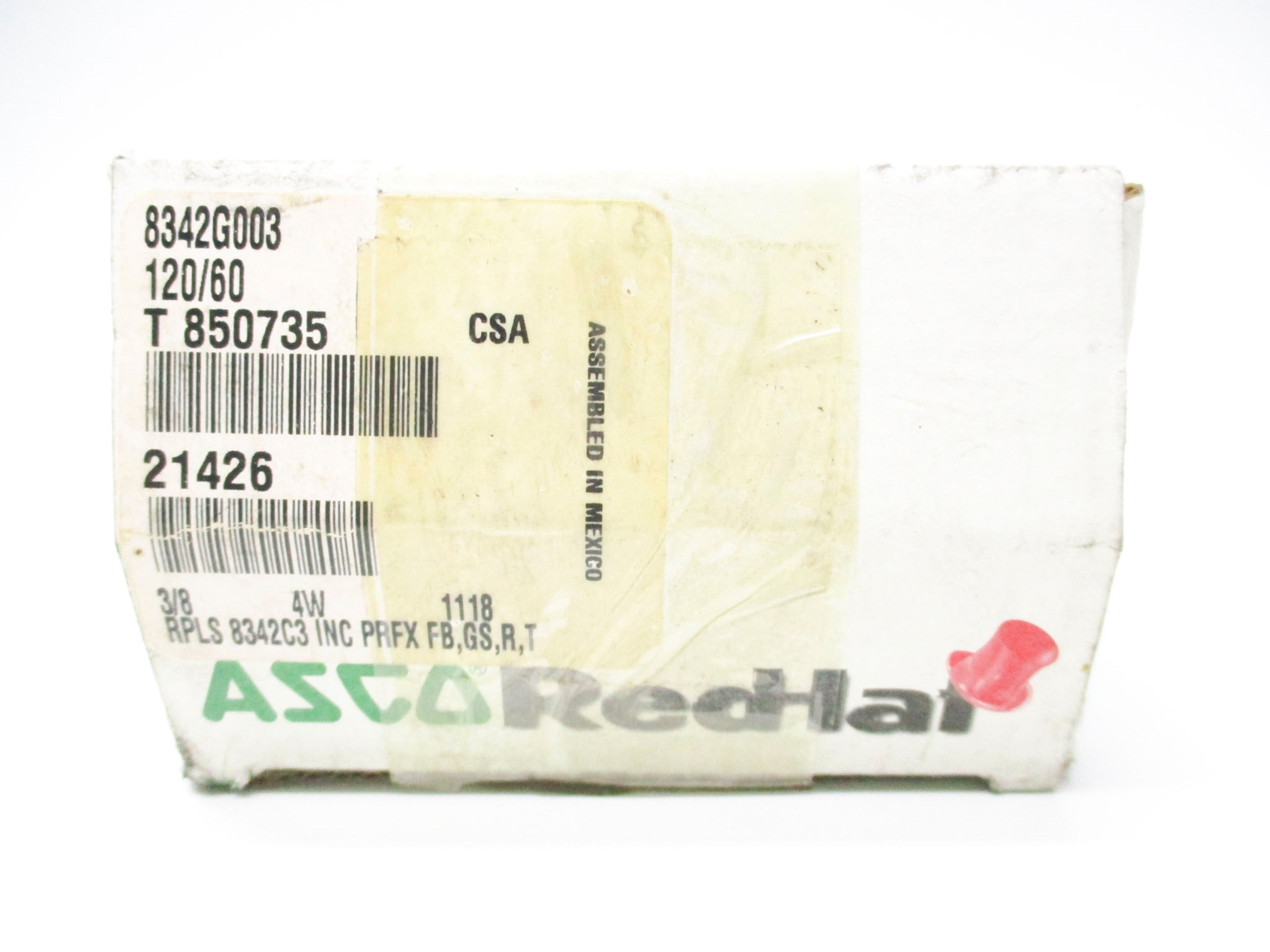 ASCO 8342G003 120V 100-125PSI 3/8" NSMP