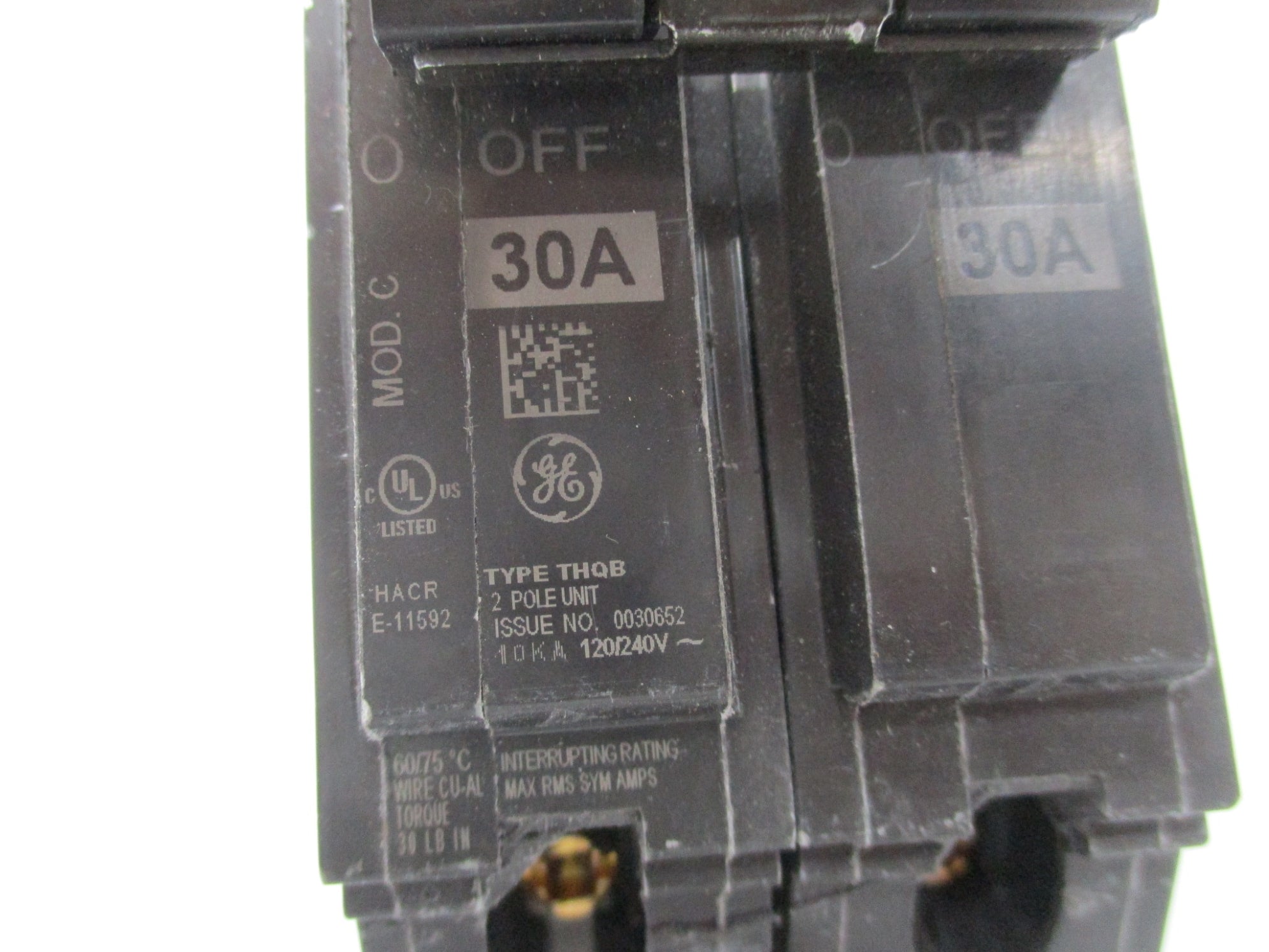 GENERAL ELECTRIC THQB230 120/240V 30A (AS PICTURED) UNMP