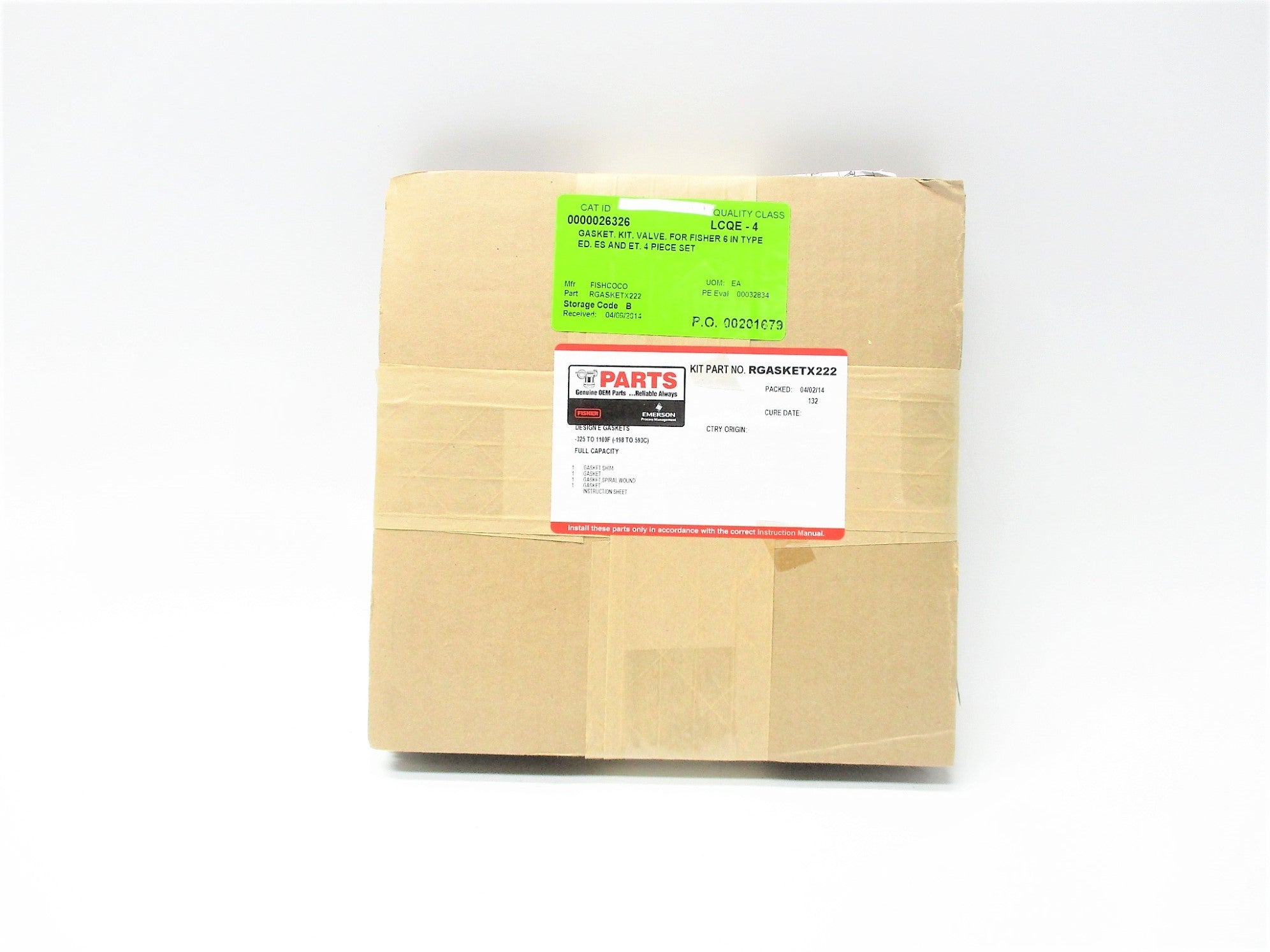 FISHER RGASKETX222 NSMP