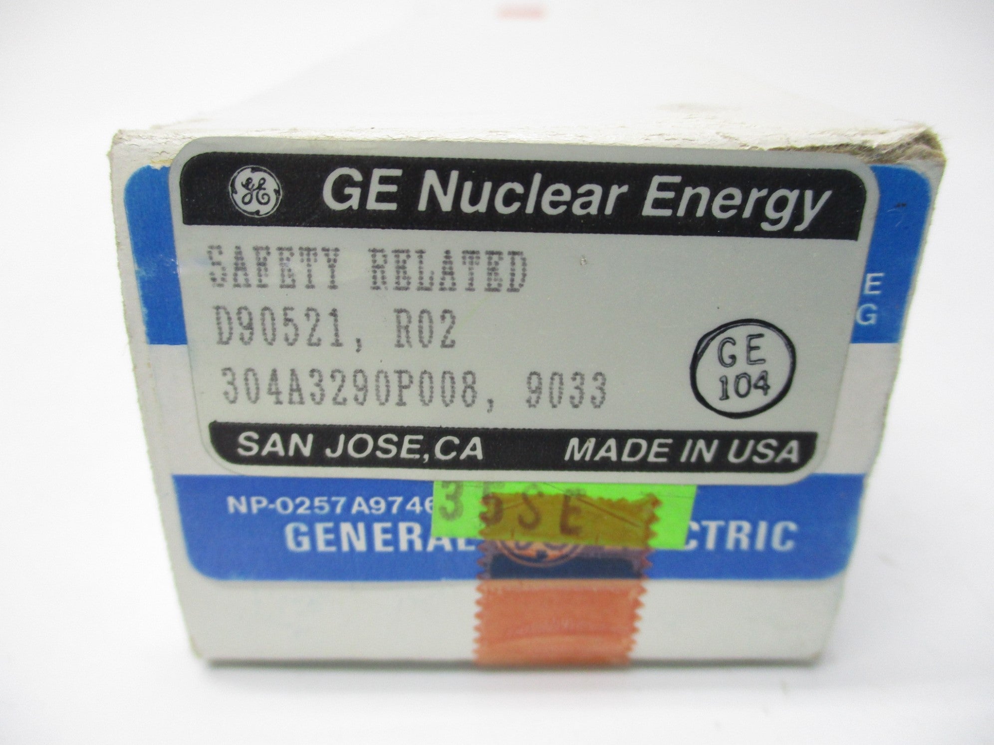 GENERAL ELECTRIC 304A3290P008 NSMP