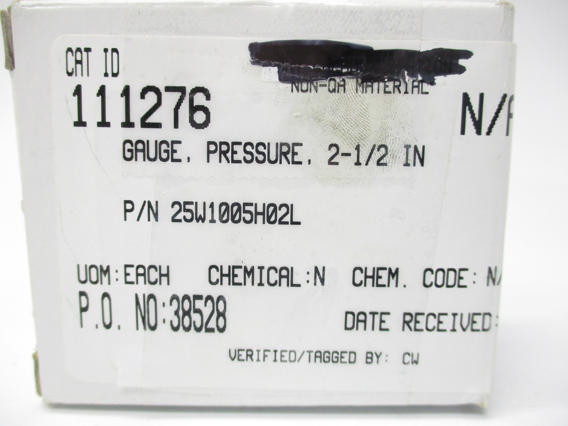 ASHCROFT 25W1005H02L 0-60PSI NSMP