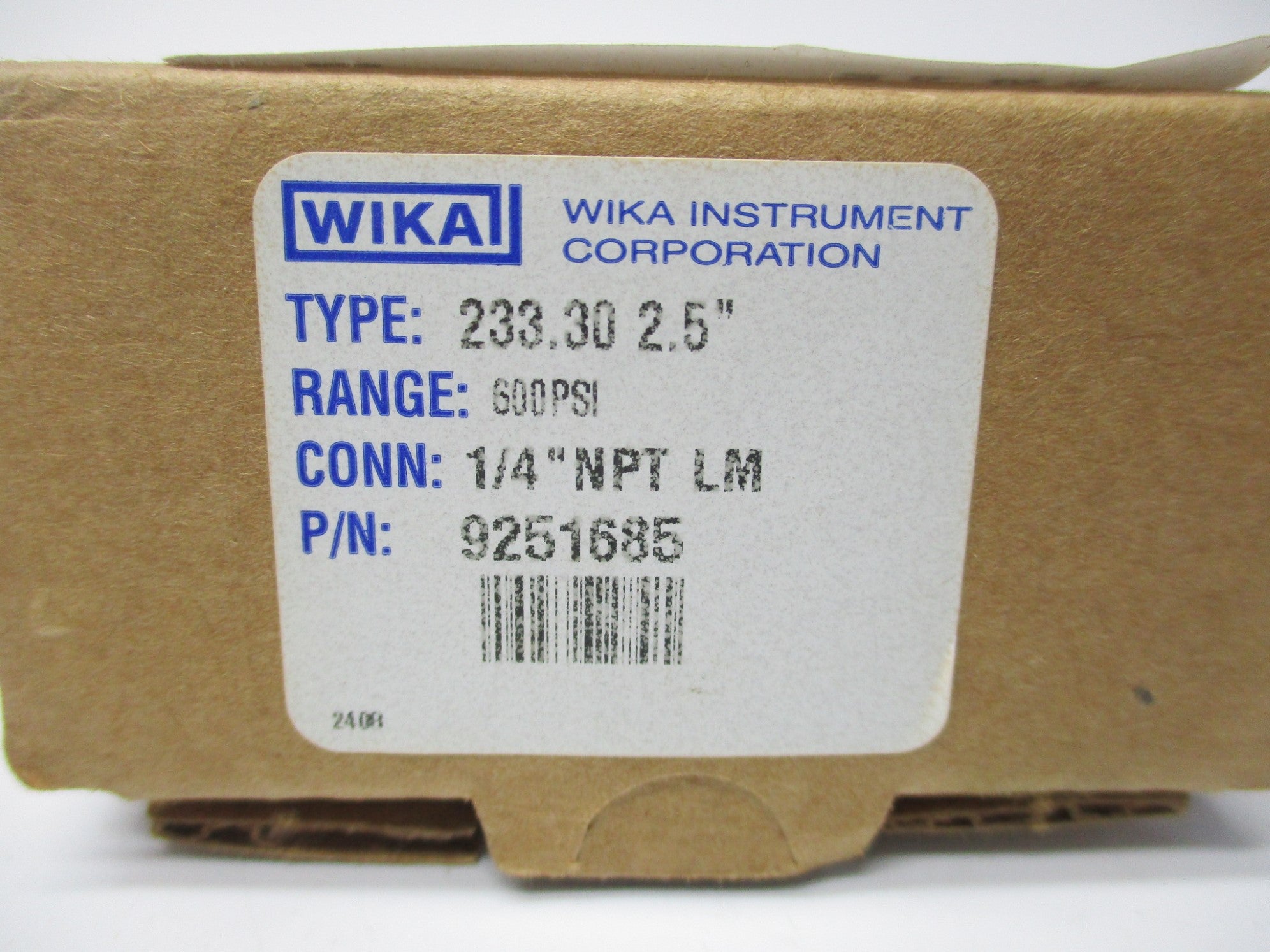 WIKA 9251685 0-600PSI NSMP