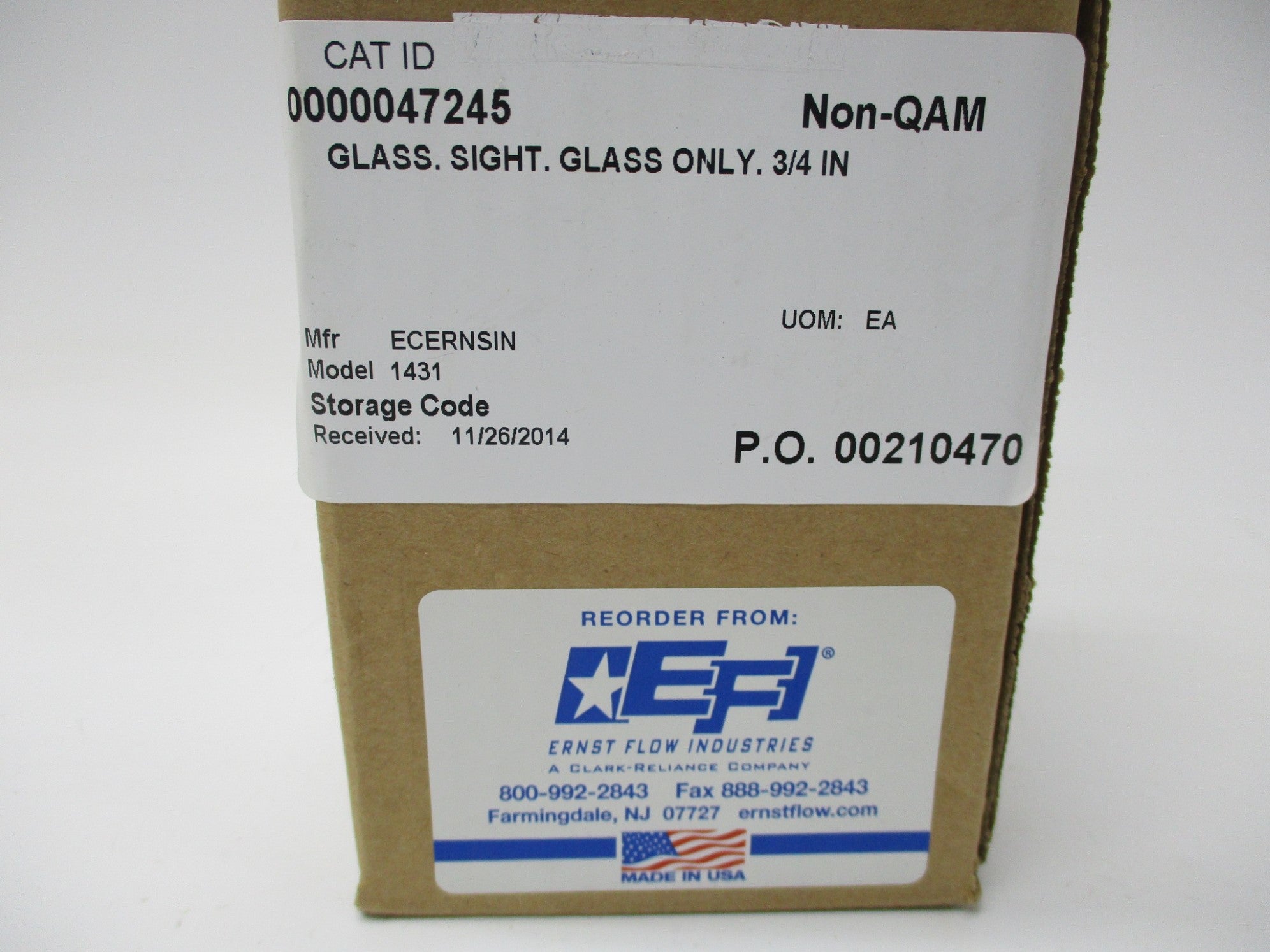 ERNST FLOW 4131 0-135PSI NSMP