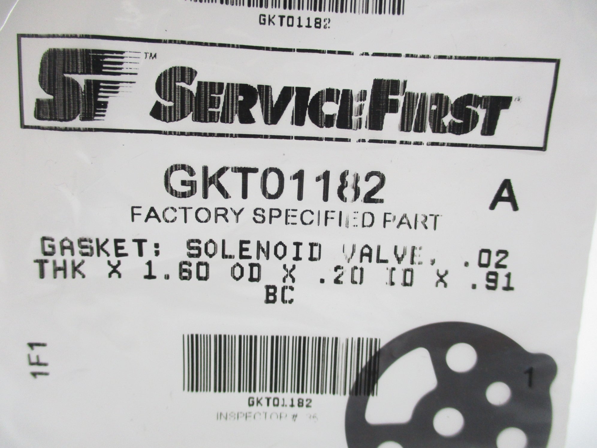 SERVICE FIRST GKT01182 NSMP