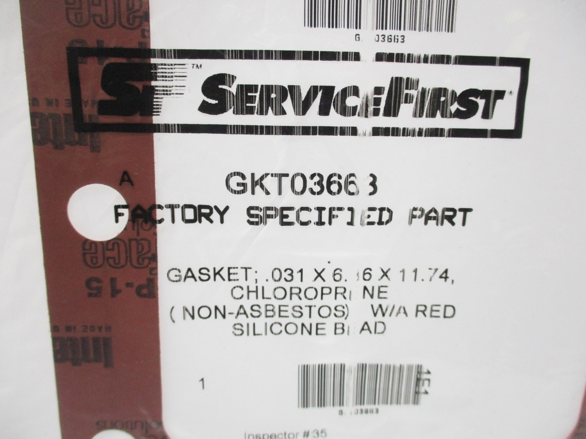 SERVICE FIRST GKT03663 NSMP