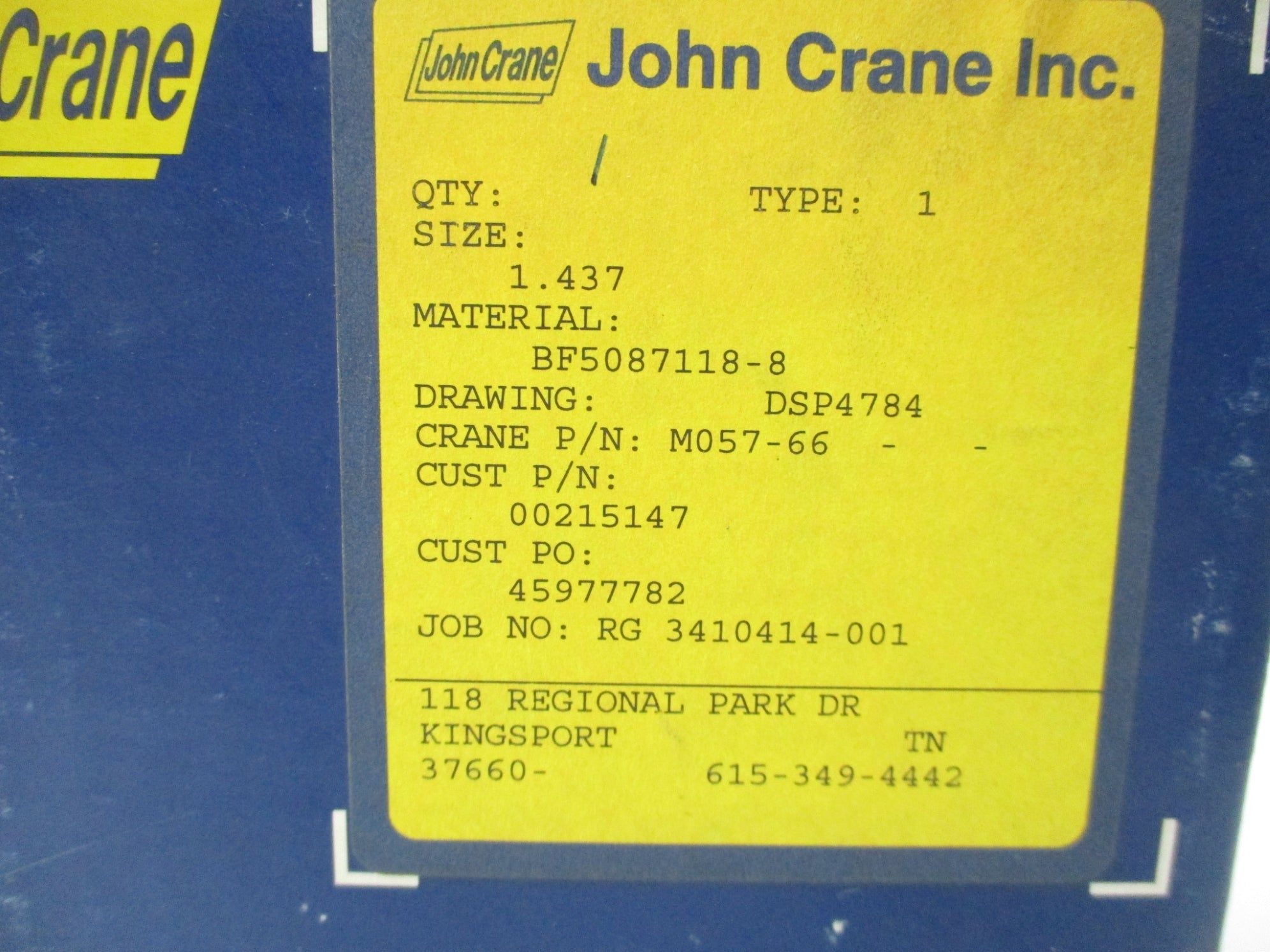 JOHN CRANE M057-66 NSMP