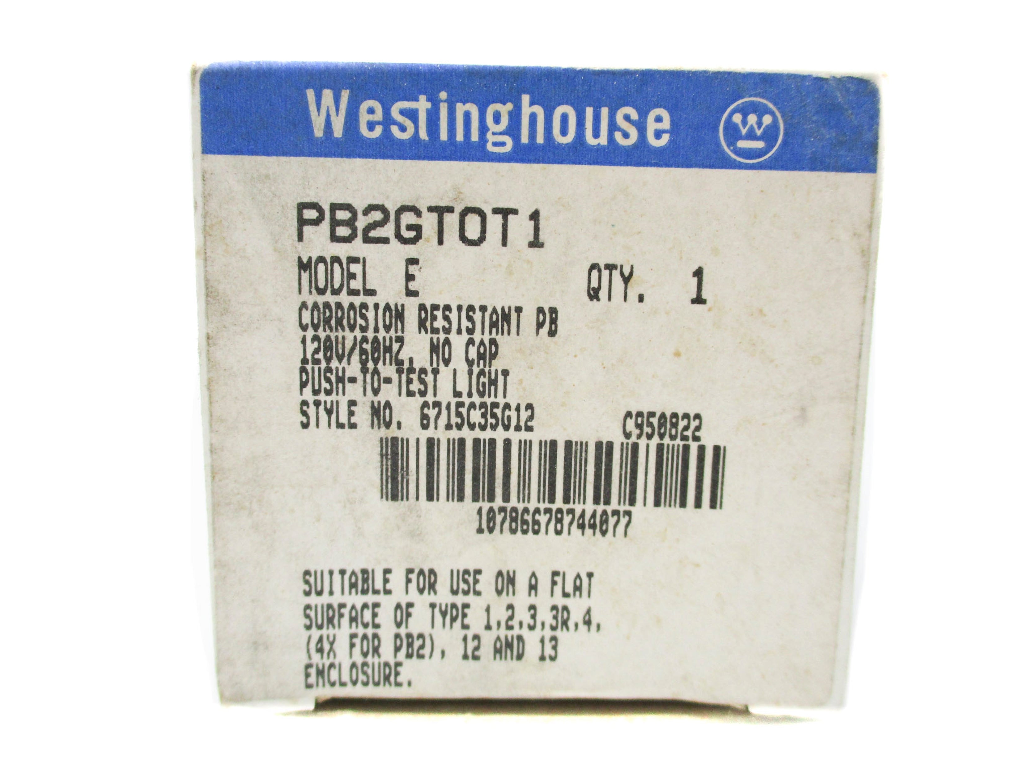WESTINGHOUSE 6715C35G12 PB2GT0T1 120V NSMP