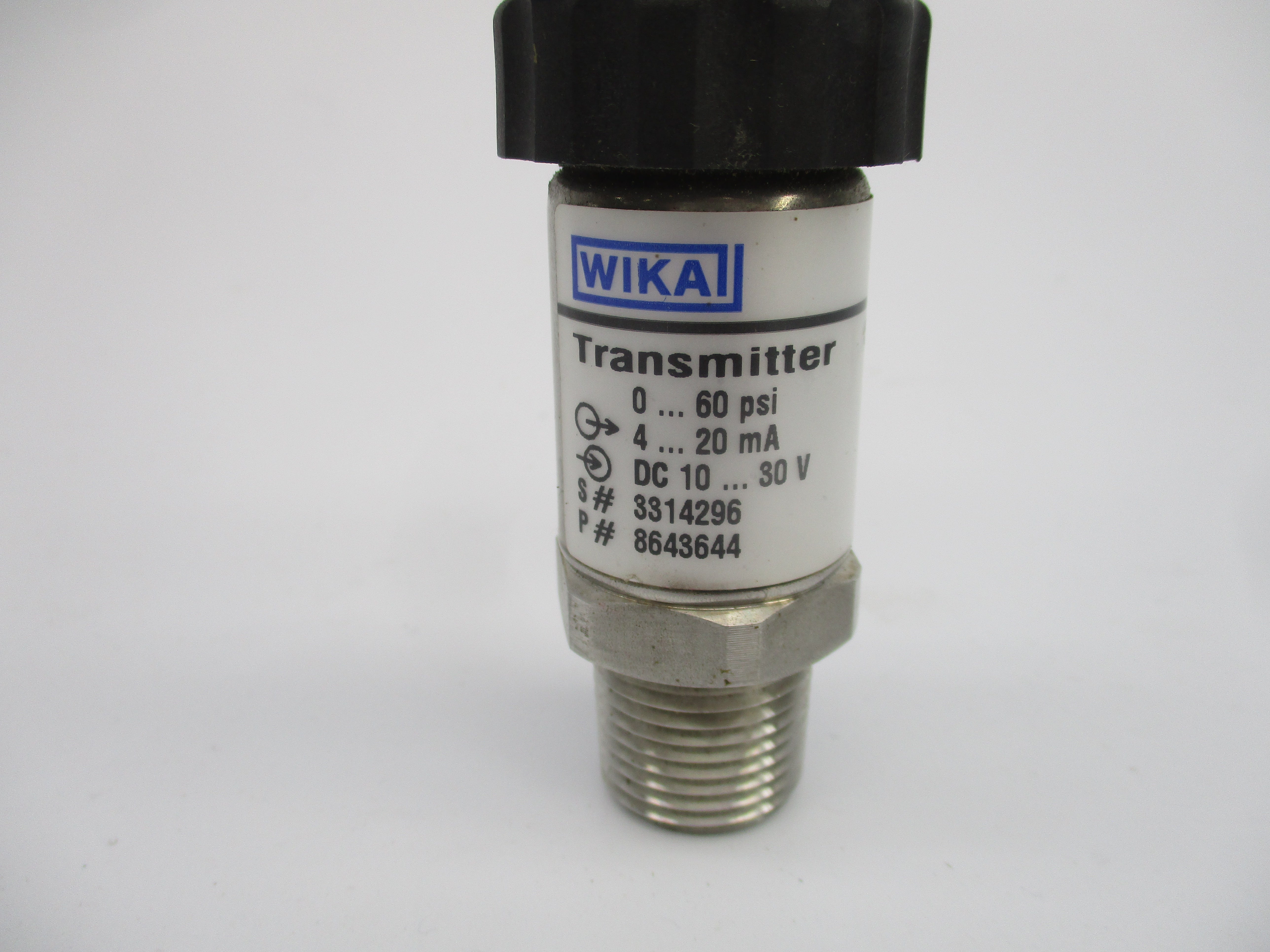 WIKA S-10 8643644 0-60 PSI 4-20 mA NSNP