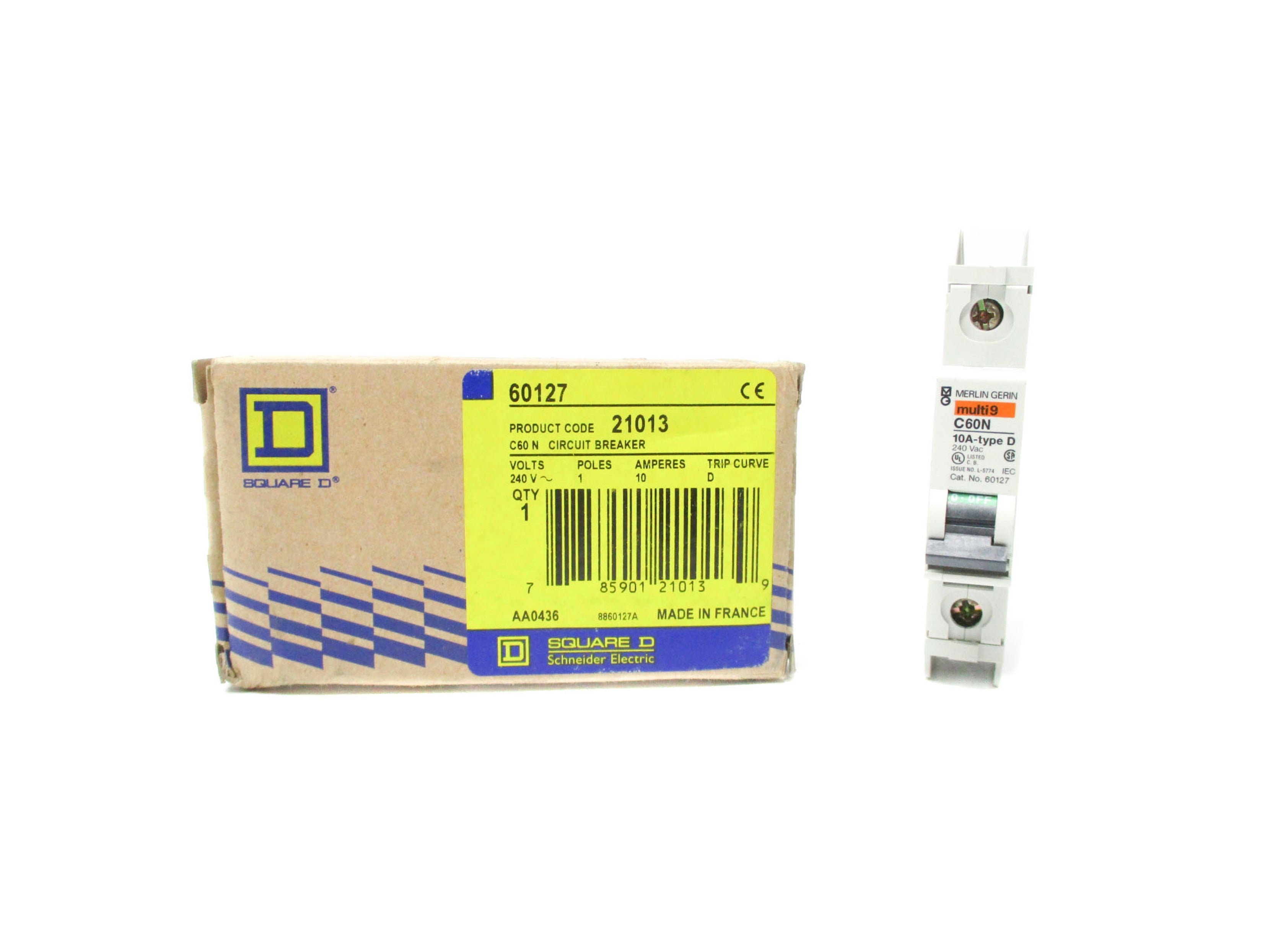 SQUARE D 60127 240VAC 10A NSMP