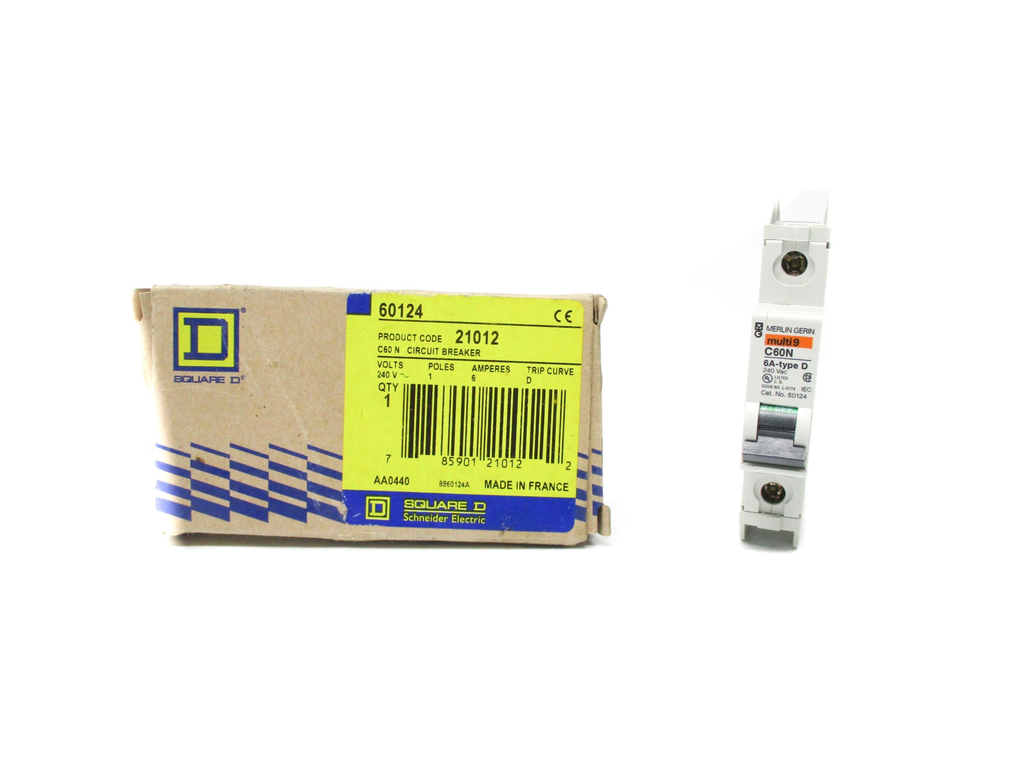 SQUARE D 60124 240VAC 10A NSMP