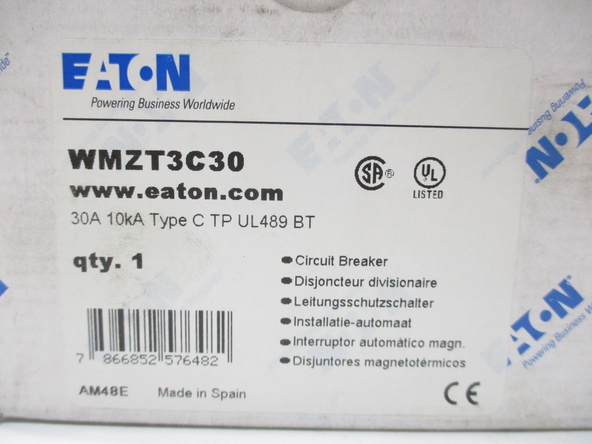 EATON WMZT3C30 415V 30A NSMP