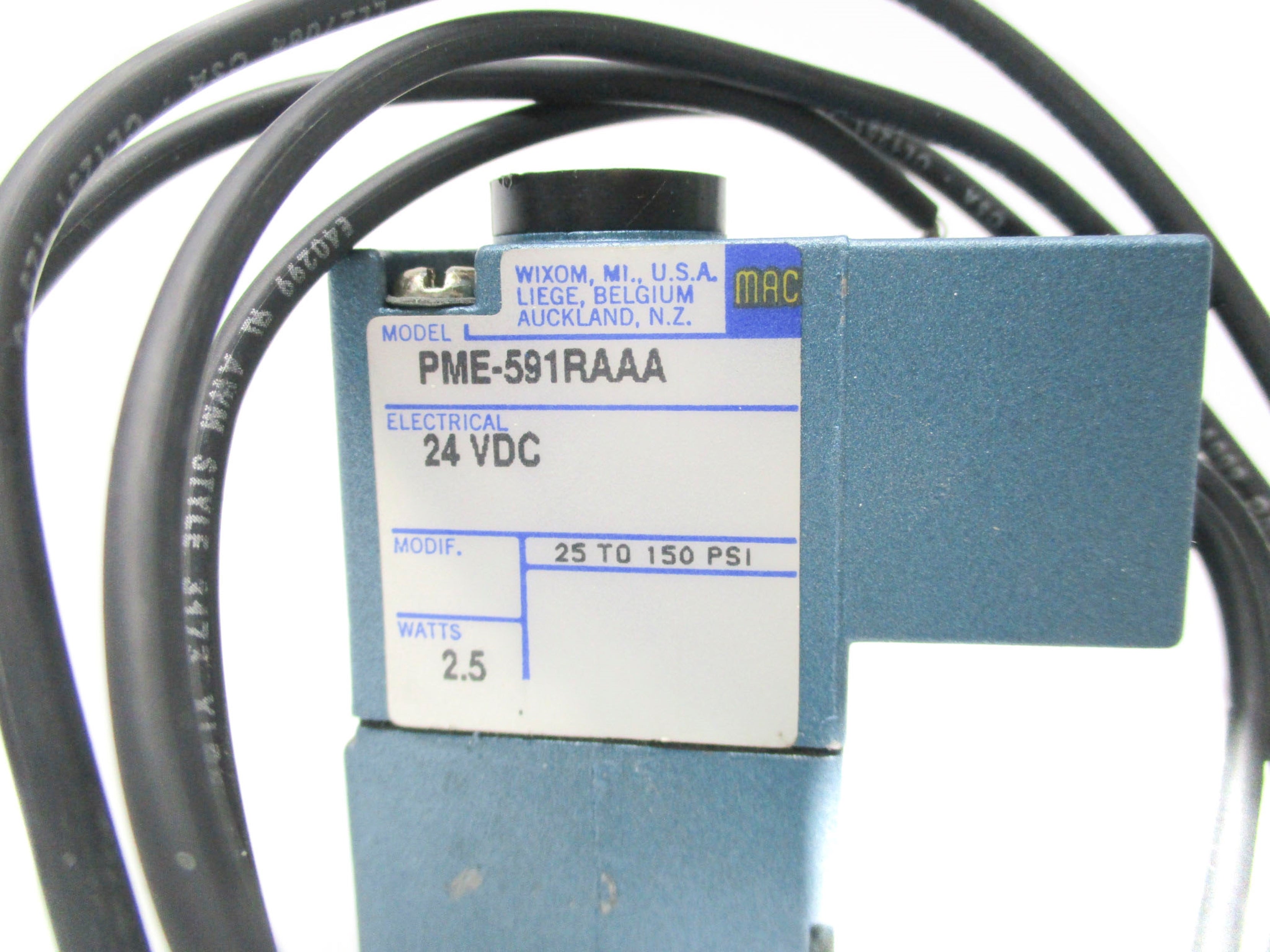 MAC PME-591RAAA 24VDC 25-150PSI NSMP