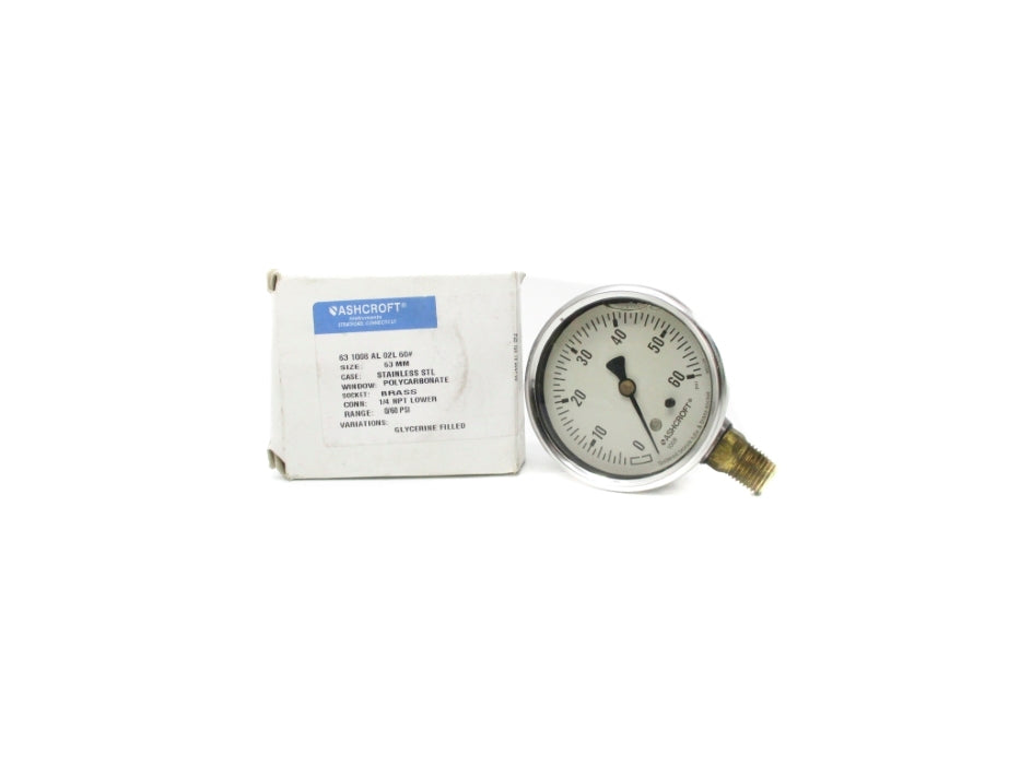 ASHCROFT 631008AL02L60# 0-60 PSI NSMP