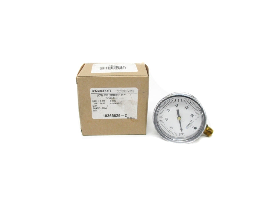ASHCROFT 25-1490-A0-2L-30IW 0-30 PSI NSMP