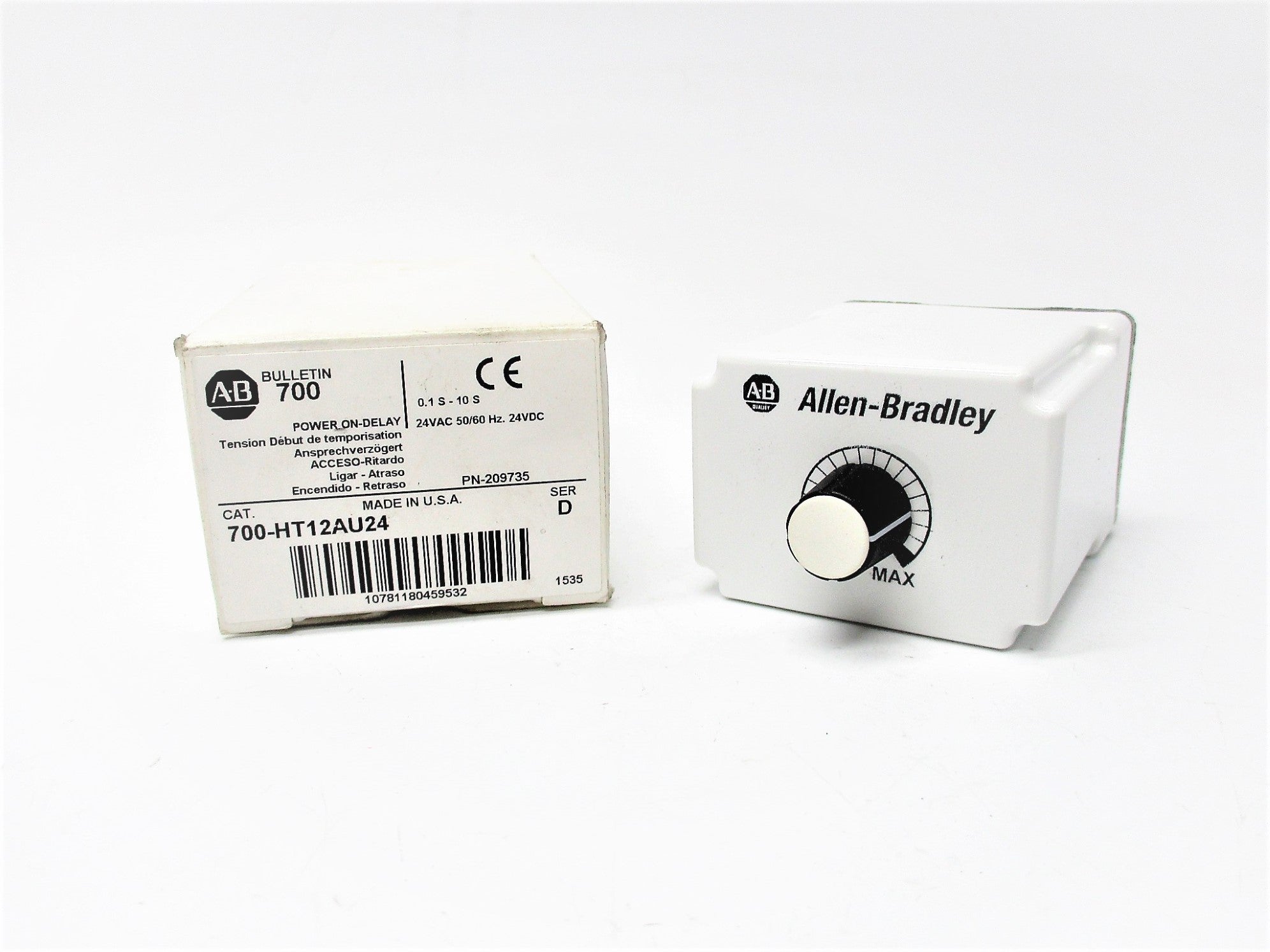 INDUSTRIAL SPARE PART 700-HT12AU24 SER. D 24VAC/DC 10A 0.1S-10S (WH) NSMP