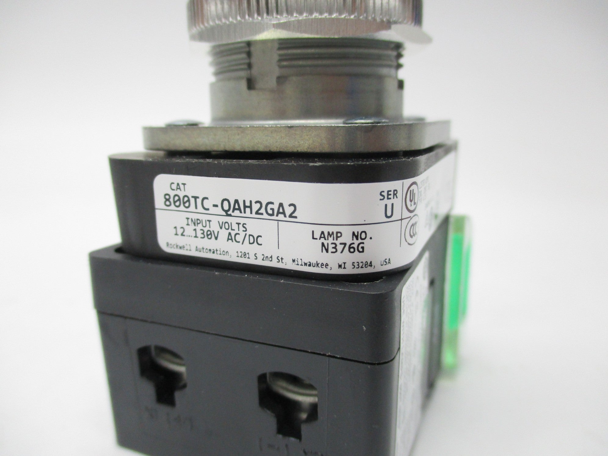 ALLEN BRADLEY 800TC-QAH2GA2 SER. U (WH) NSMP
