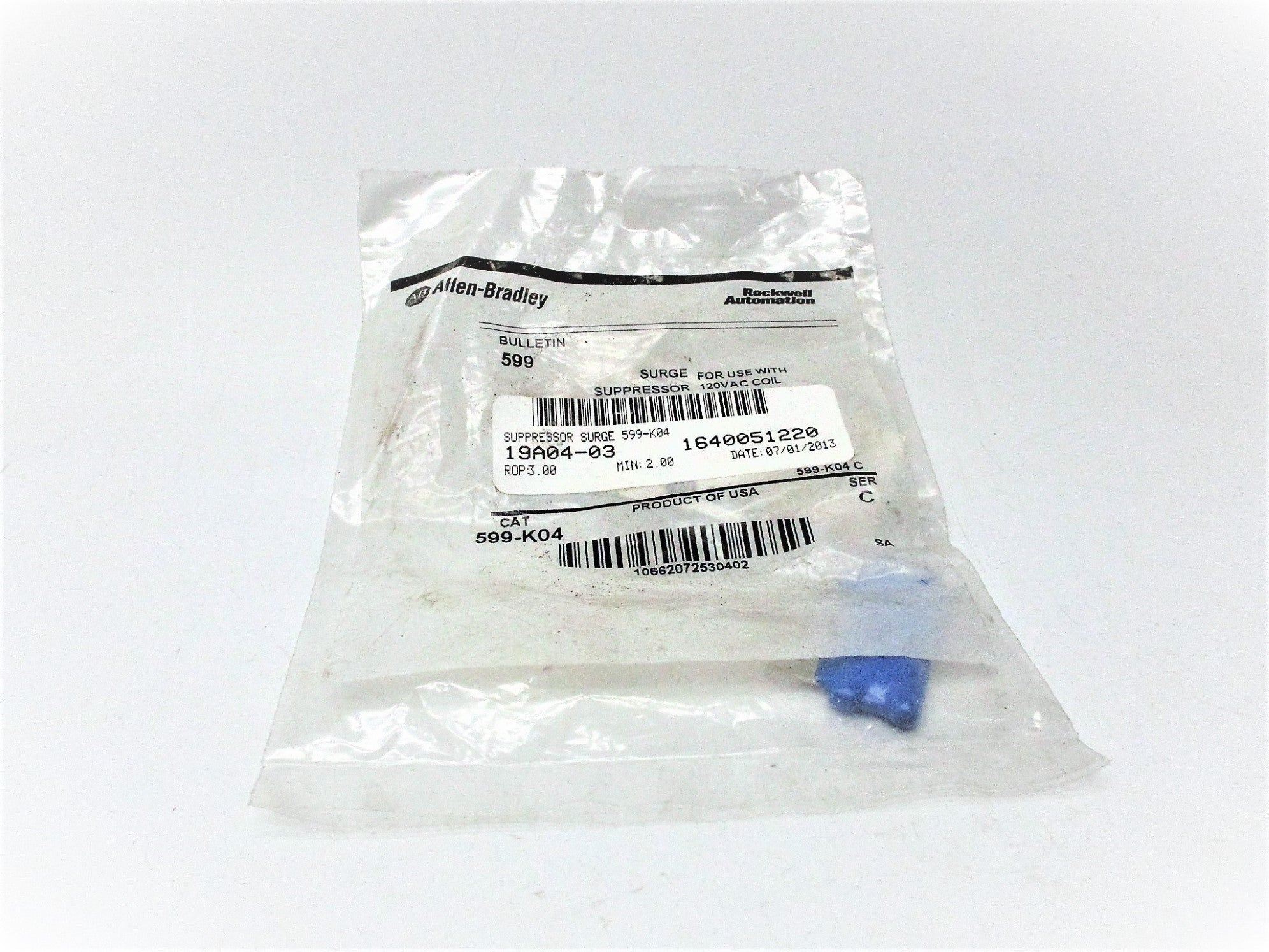 ALLEN BRADLEY 599-K04 SER. C 120VAC NSMP