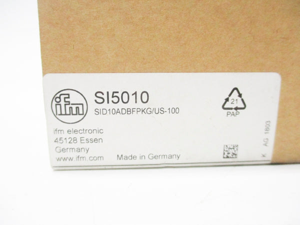 IFM EFECTOR SID10ADBFPKG/US-100 SI5010 18-36VDC NSMP