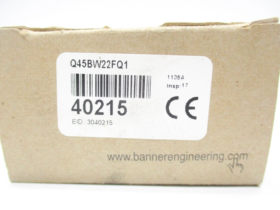 BANNER ENGINEERING Q45BW22FQ1 40215 90-250VAC NSMP