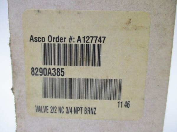 ASCO 8290A385 3/4" 150PSI NSMP