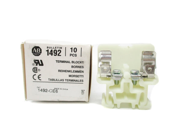 ALLEN BRADLEY 1492-CE6 SER. B (PKG OF 10) (WH) NSMP
