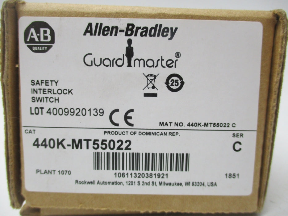 ALLEN BRADLEY 440K-MT55022 SER. C (BR/WH) NSMP