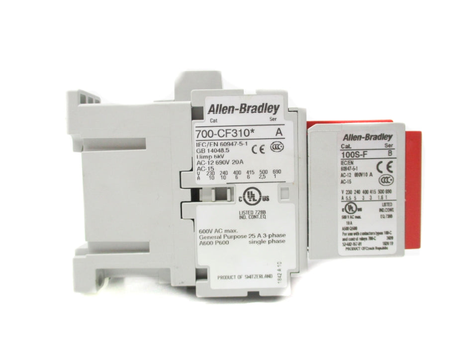 ALLEN BRADLEY 700S-CF440DC SER. A 110/120V (BR/WH) NSMP