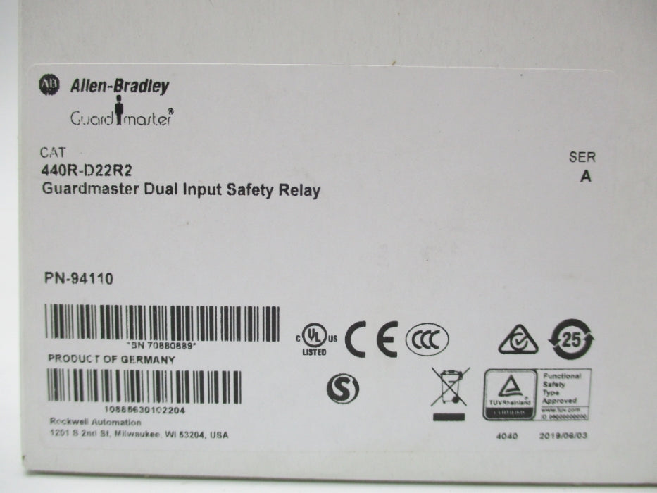INDUSTRIAL SPARE PART 440R-D22R2 SER. A F/W 2.01 24VDC 4A (WH) NSMP