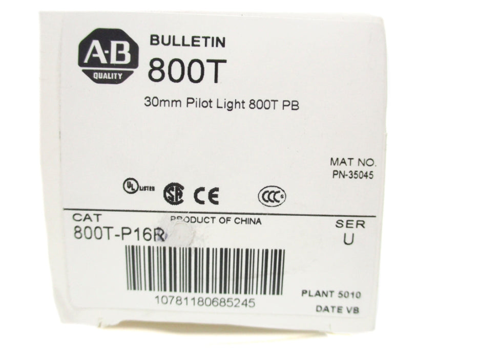 INDUSTRIAL SPARE PART 800T-P16R SER. U (WH) NSMP