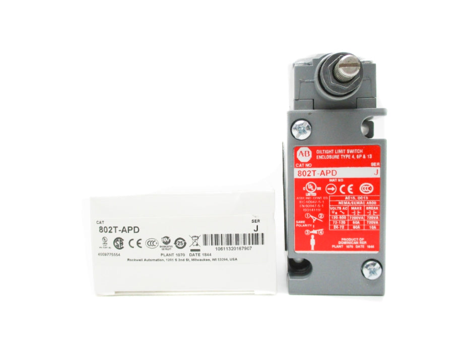 ALLEN BRADLEY 802T-APD SER. J 120-600VAC 60A (WH) NSMP