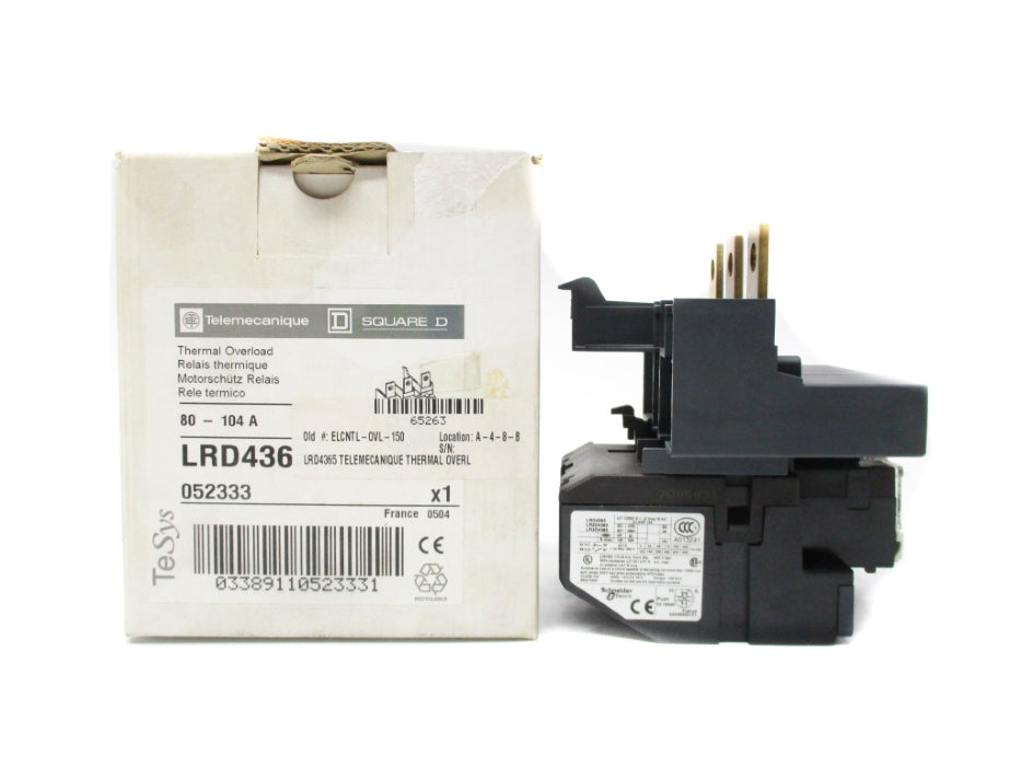 TELEMECANIQUE LRD4365 80-104A NSMP