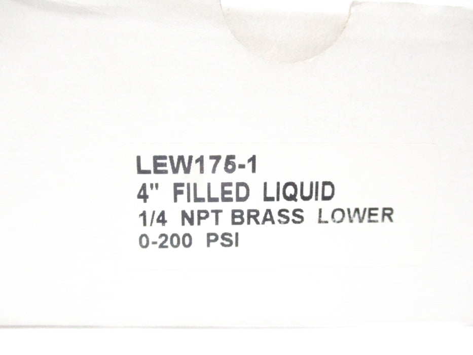 LEWIS SYSTEMS LEW175-1 0-200PSI NSMP
