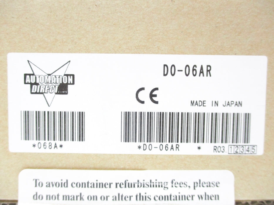 AUTOMATION DIRECT D0-06AR 90-120VAC 2A NSMP