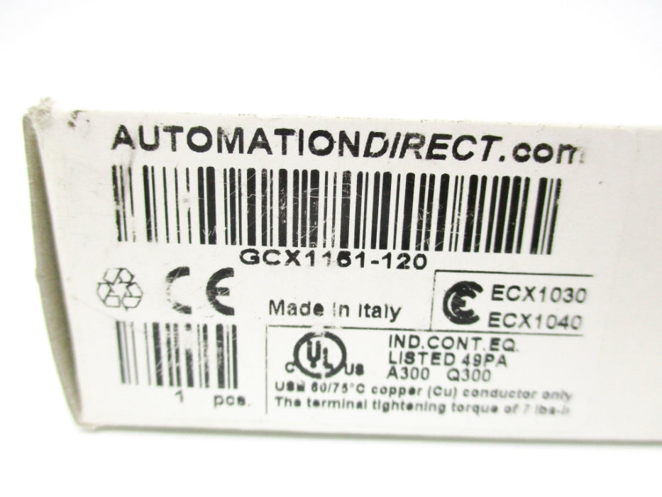 AUTOMATION DIRECT GCX1151-120 (NO BULB) NSMP