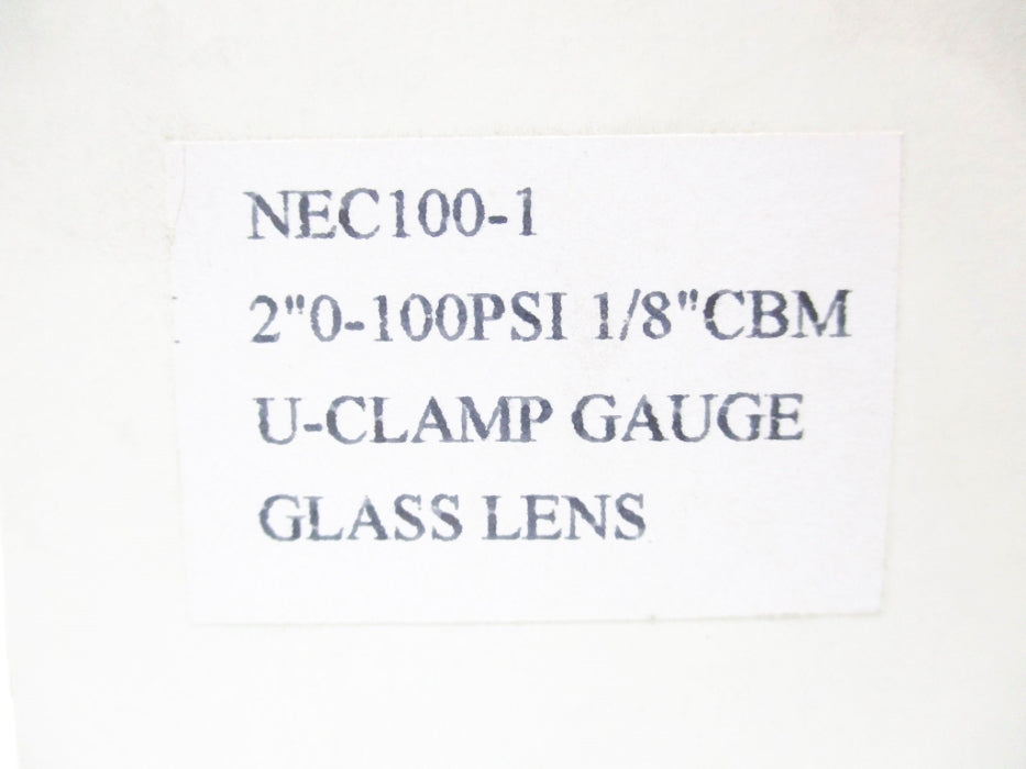 GAUGE NEC100-1 0-100PSI NSMP