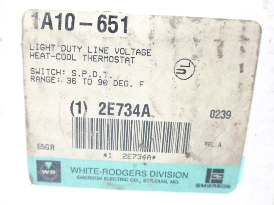 WHITE RODGERS 1A10-651 36-90'F NSMP