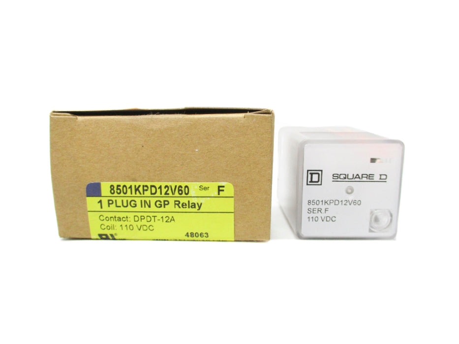SQUARE D 8501KPD12V60 SER. F 12A 110VDC NSMP