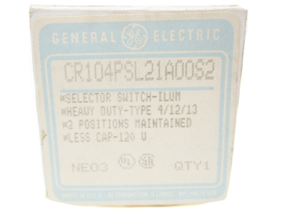 GENERAL ELECTRIC CR104PSL21A00S2 NSMP