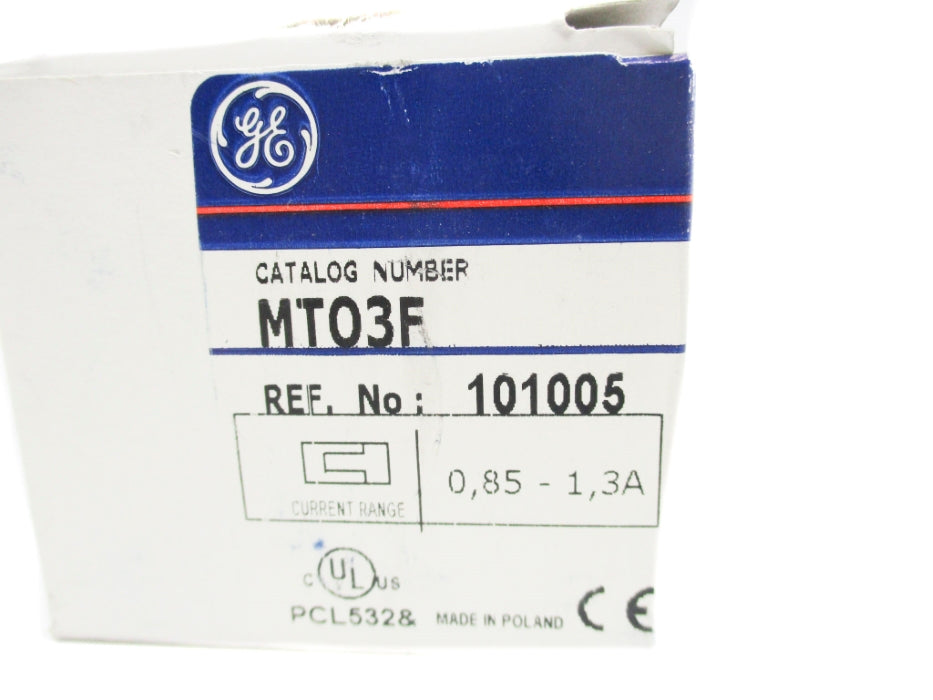 GENERAL ELECTRIC MT03F 0.85-1.3A NSMP