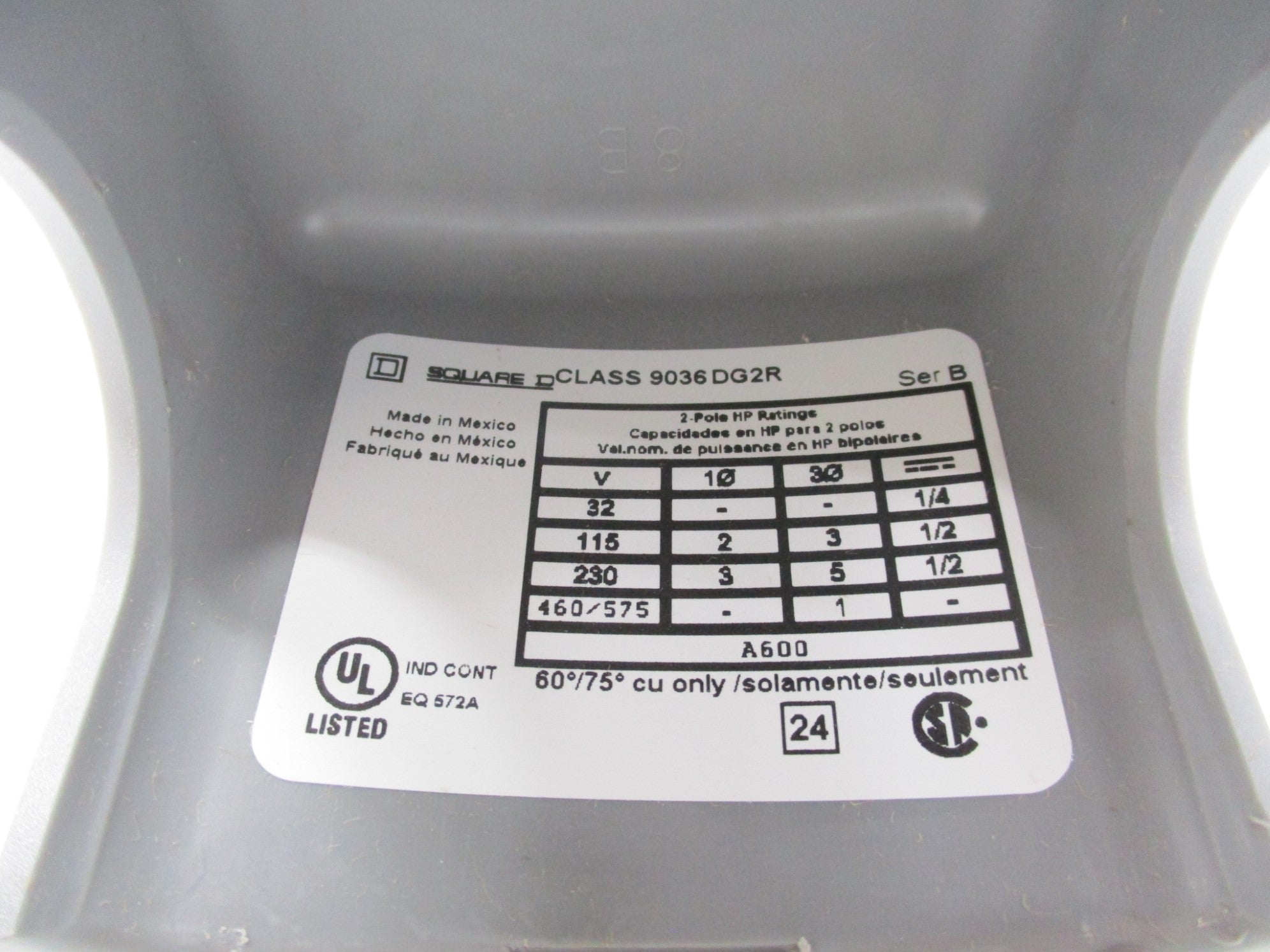 SQUARE D 9036DG2R SER. B NSNP