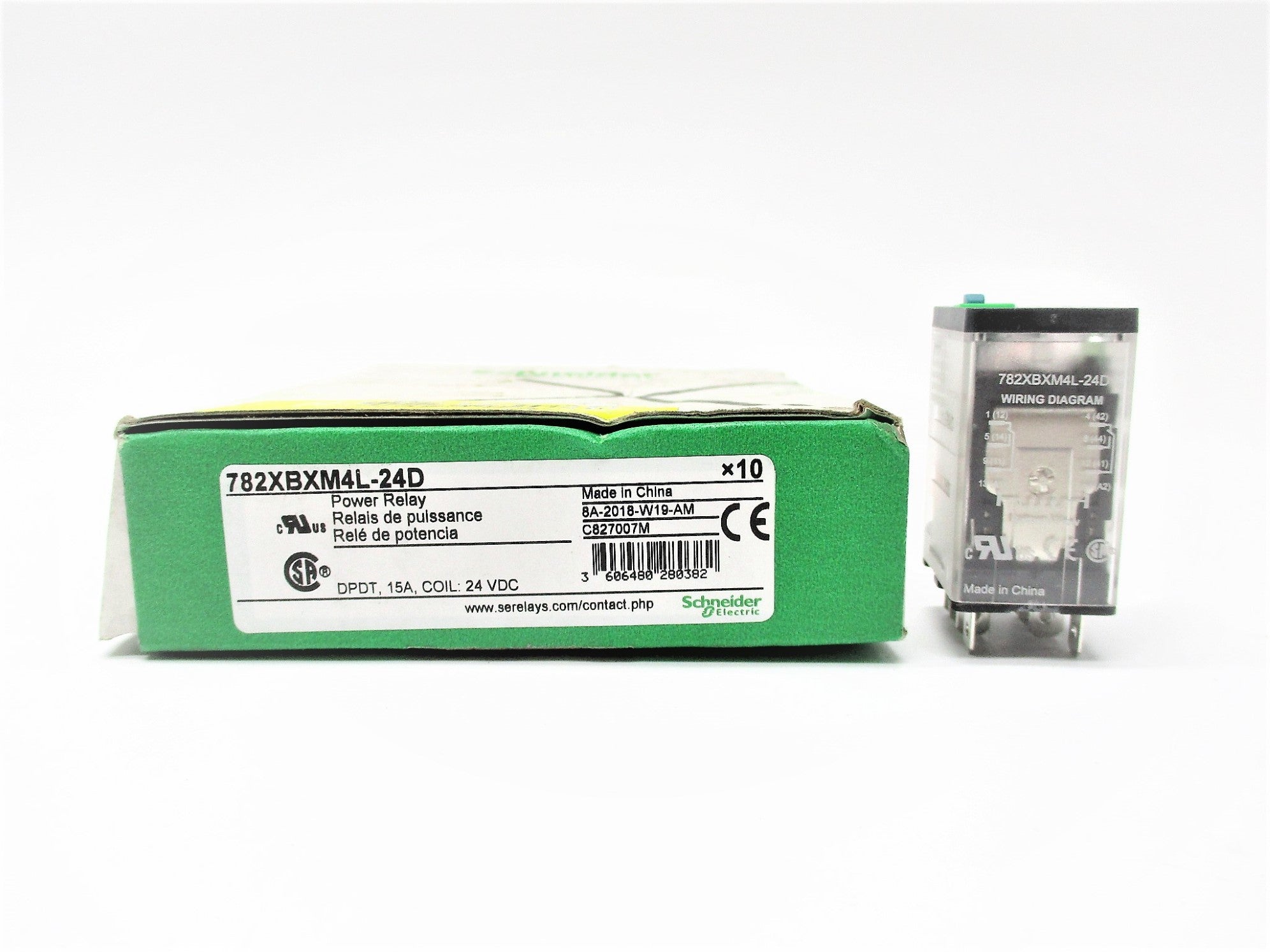 SCHNEIDER ELECTRIC 782XBXM4L-24D 24VDC 15A (PKG OF 10) NSMP