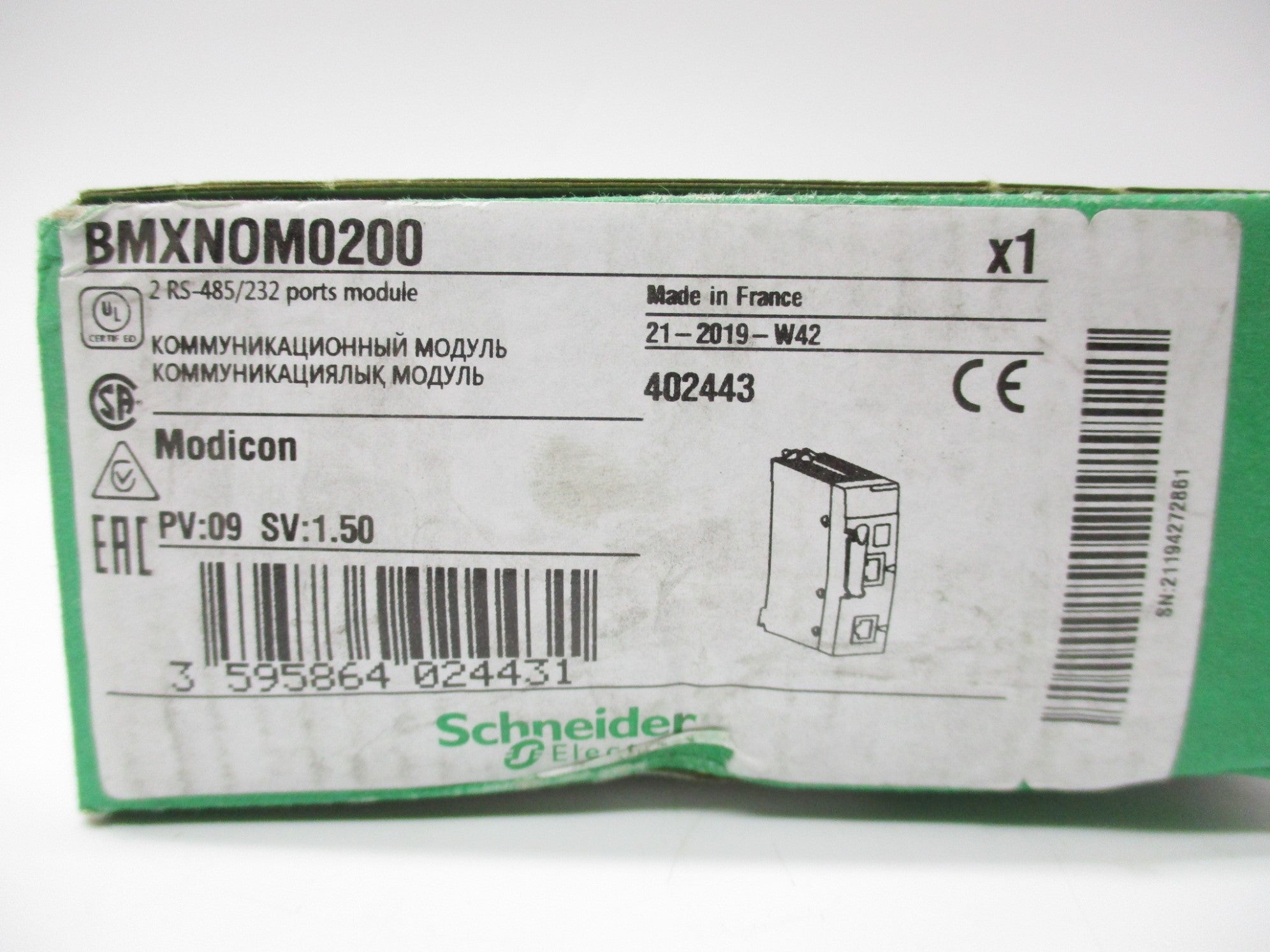 SCHNEIDER ELECTRIC BMXNOM0200 NSMP
