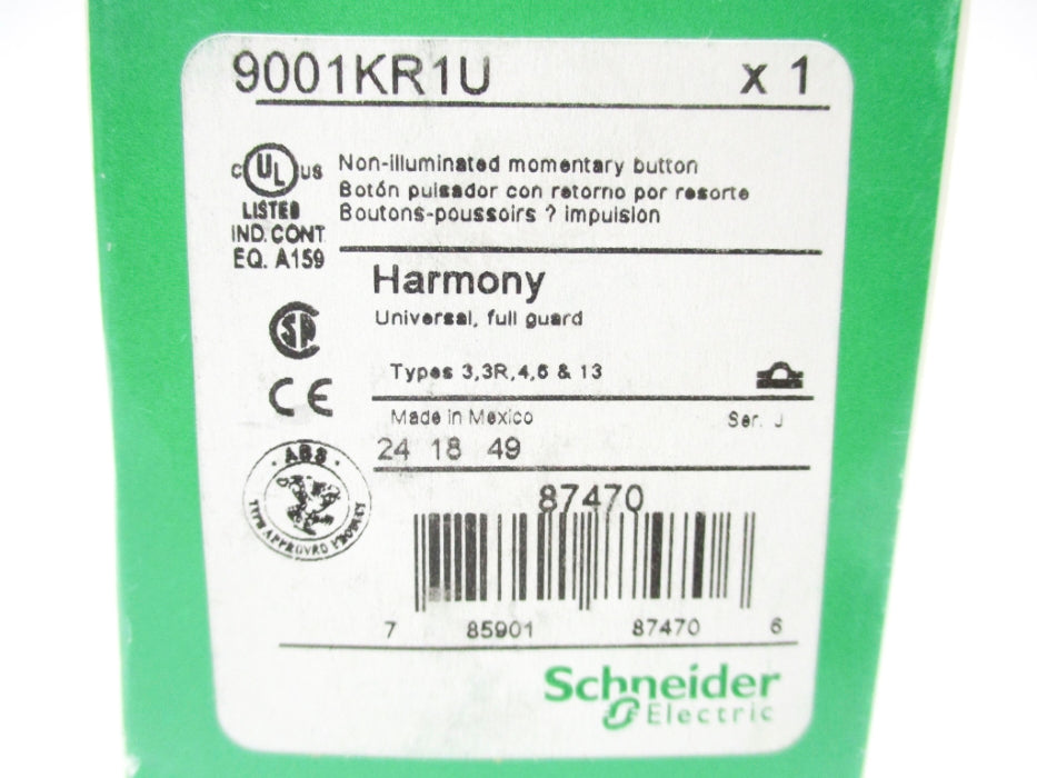 SCHNEIDER ELECTRIC 9001KR1U SER. J (AS PICTURED) NSMP