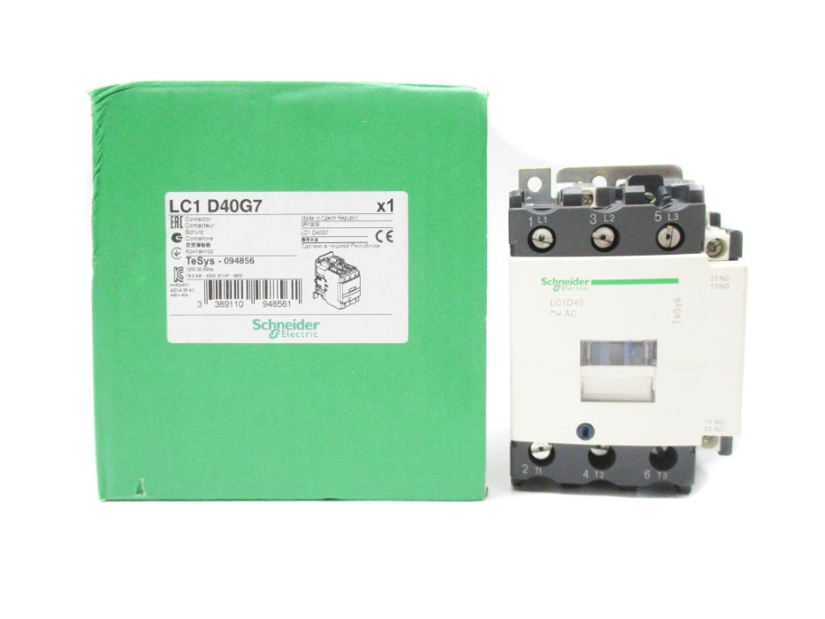 SCHNEIDER ELECTRIC LC1D40G7 120V 60A NSMP