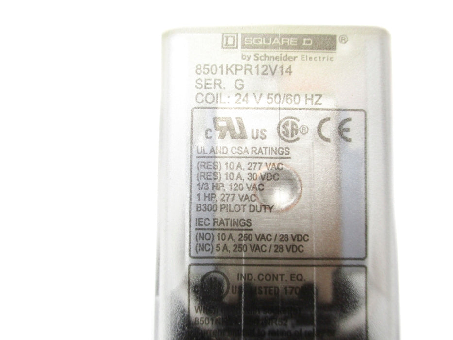 SQUARE D 8501KPR12V14 SER. G 24V 10A NSMP