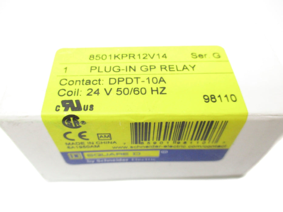 SQUARE D 8501KPR12V14 SER. G 24V 10A NSMP
