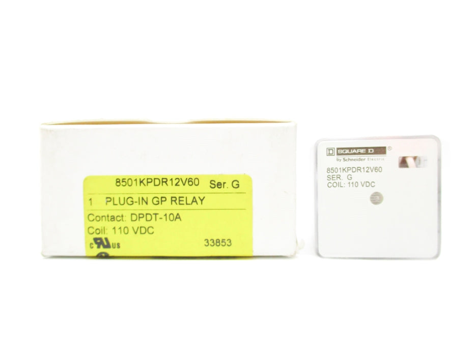 SQUARE D 8501KPDR12V60 SER. G 10A 110VDC NSMP