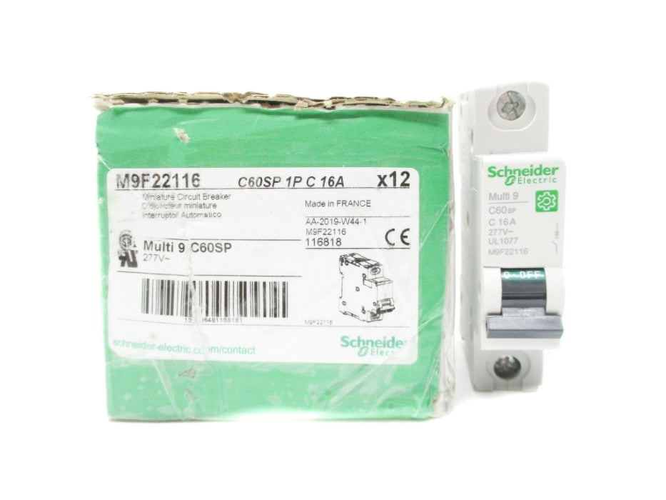 SCHNEIDER ELECTRIC M9F22116 277V 16A (PKG OF 12) NSMP