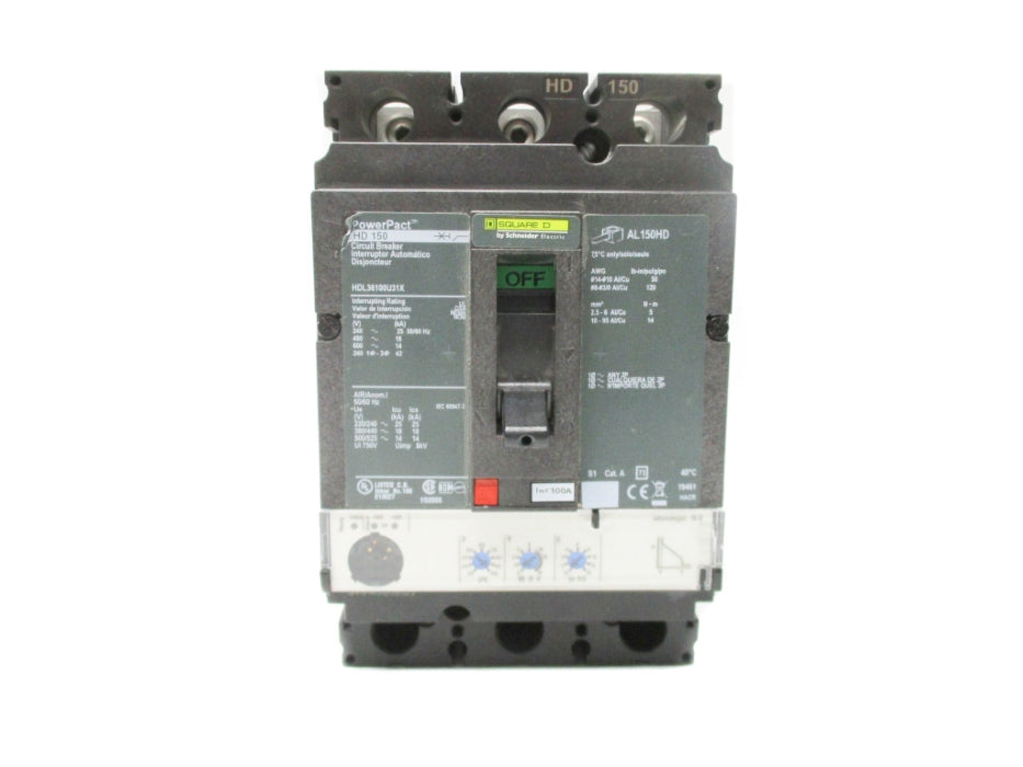 SQUARE D HDL36100U31X 600V 150A NSNP
